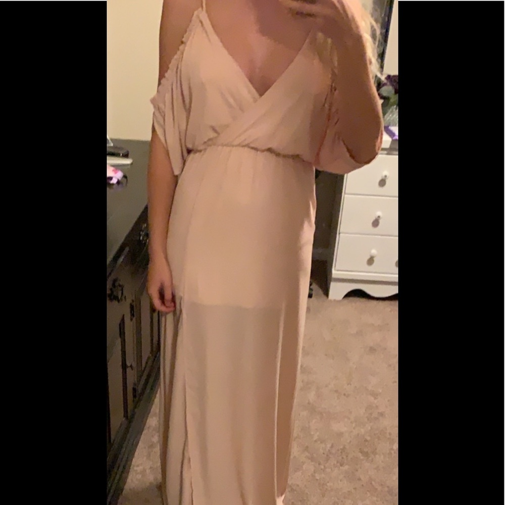 Nude Maxi Dress